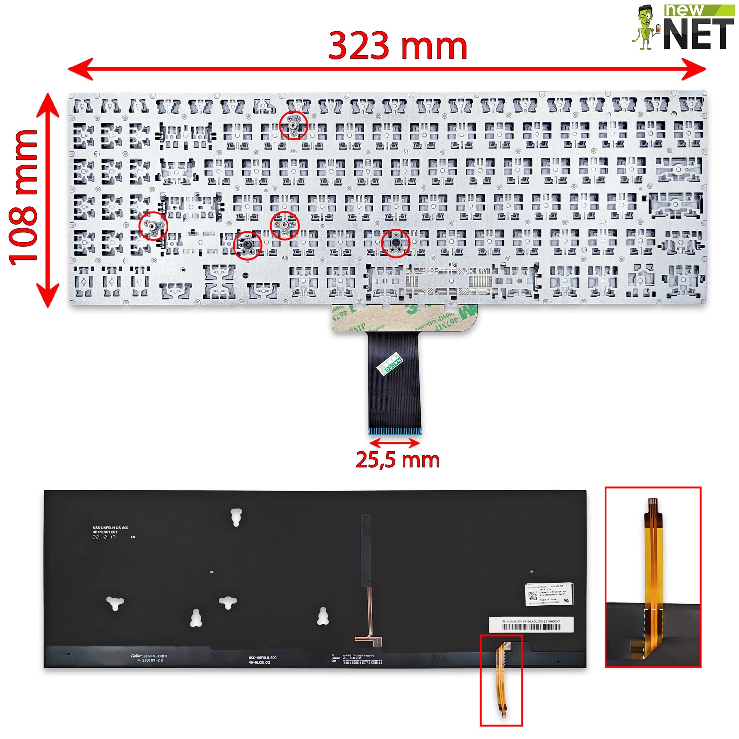Tastiera Asus ExpertBook B1500